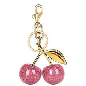 NWT Bag Charm Cherry Bubble Gum Pink
